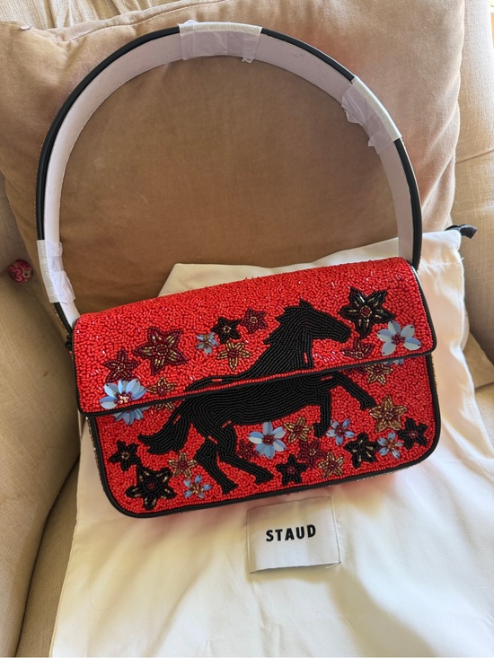 STAUD Handbags - STAUD Limited Edition Rare Fire Horse Lunar New Year Tommy Bag